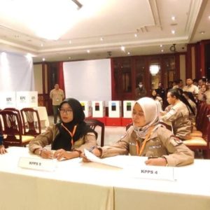 KPU Kota Kediri Gelar Bimtek PPS dan Simulasi Pemungutan Suara Pemilu 2024