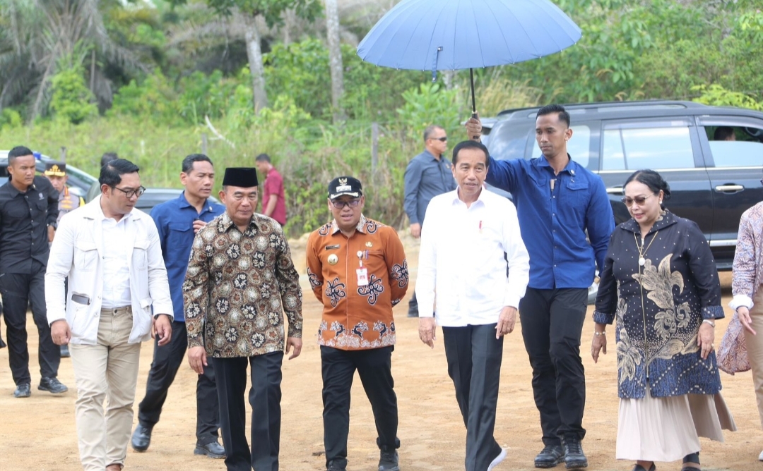 Muhadjir Dampingi Presiden Jokowi Resmikan Peletakkan Batu Pertama Kampus Nusantara Universitas Gunadarma di IKN