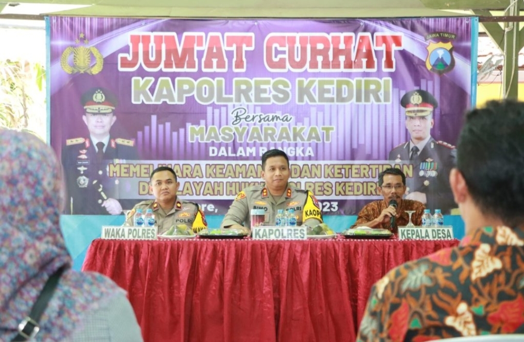 Jumat Curhat, Warga Kediri Ngadu soal Geng Motor Hingga Begal Payudara