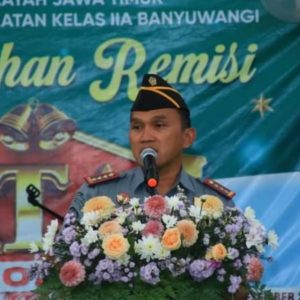 Hari Raya Natal, Delapan Warga Binaan Lapas Banyuwangi Mendapatkan Remisi