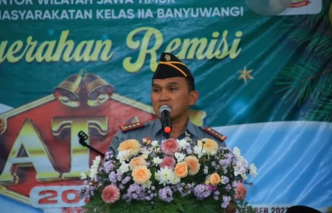 Hari Raya Natal, Delapan Warga Binaan Lapas Banyuwangi Mendapatkan Remisi