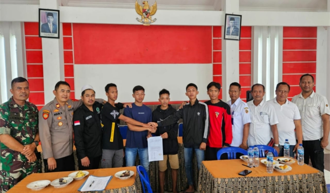 Polres Mojokerto Satukan 2 Perguruan Silat Beda Aliran Ciptakan Suasana Damai