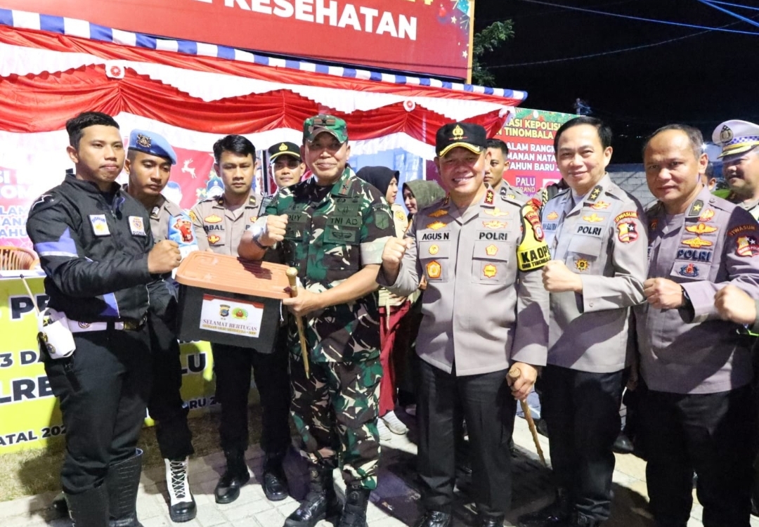 Kapolda Sulteng Bersama Dandrem Ikut Patroli Pastikan Keamanan Nataru