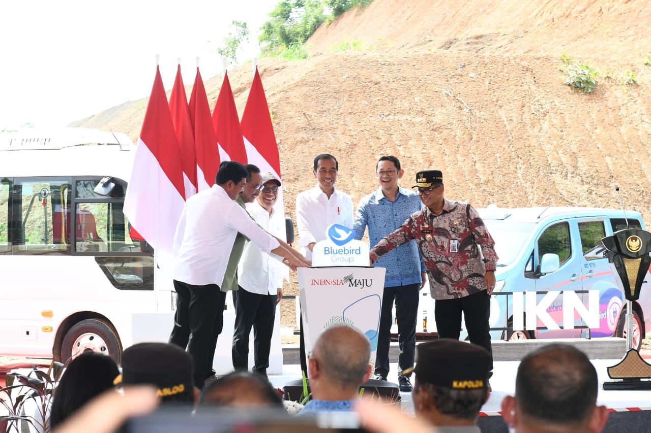 Di IKN, Jokowi Luncurkan Transportasi Ramah Lingkungan dan Groundbreaking Kampus Nusantara