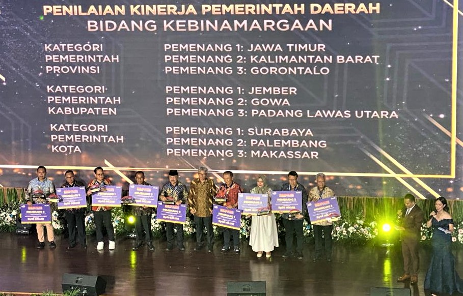 Surabaya Sabet Juara 1 Penyelenggaraan Jalan Kementerian PUPR, Bawa Pulang Rp 40 Miliar