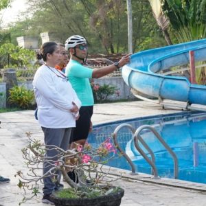 Pj Wali Kota Kediri Tinjau Kawasan Wisata Selomangleng di Hari Pertama Tahun 2024