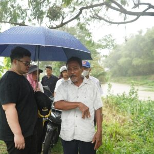 Hujan Deras, Bupati Kediri Cek Kondisi Sungai Kunjang Alami Pendangkalan