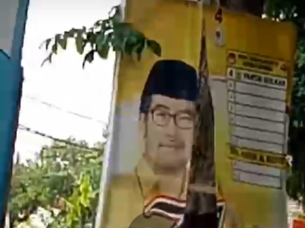 Makin Ngawur, Vandalisme Terhadap Caleg Golkar Dapil Vl DPR RI Harun Al Rasyid
