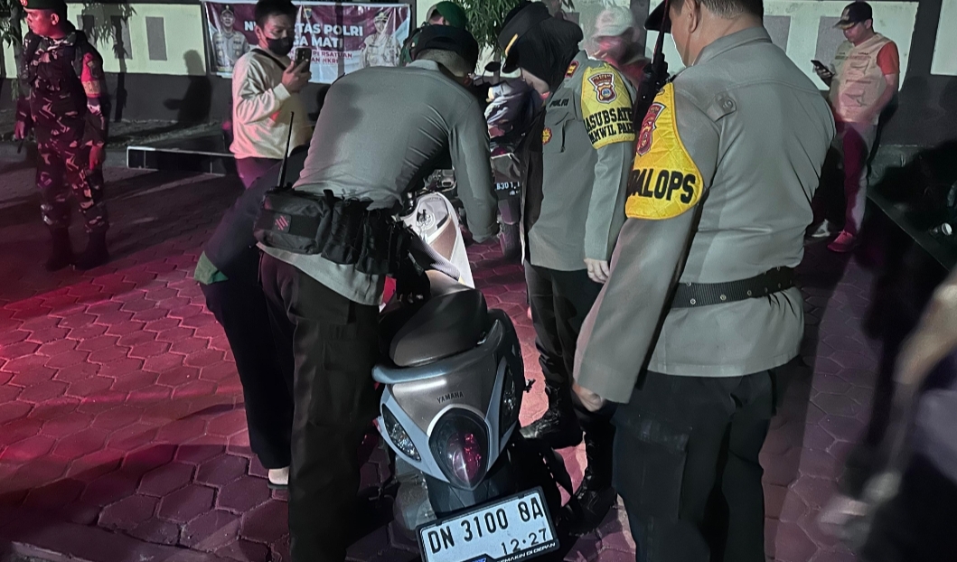 16 Sepeda Motor dan 2 Sajam Diamankan saat Patroli Gabungan di Kota Palu