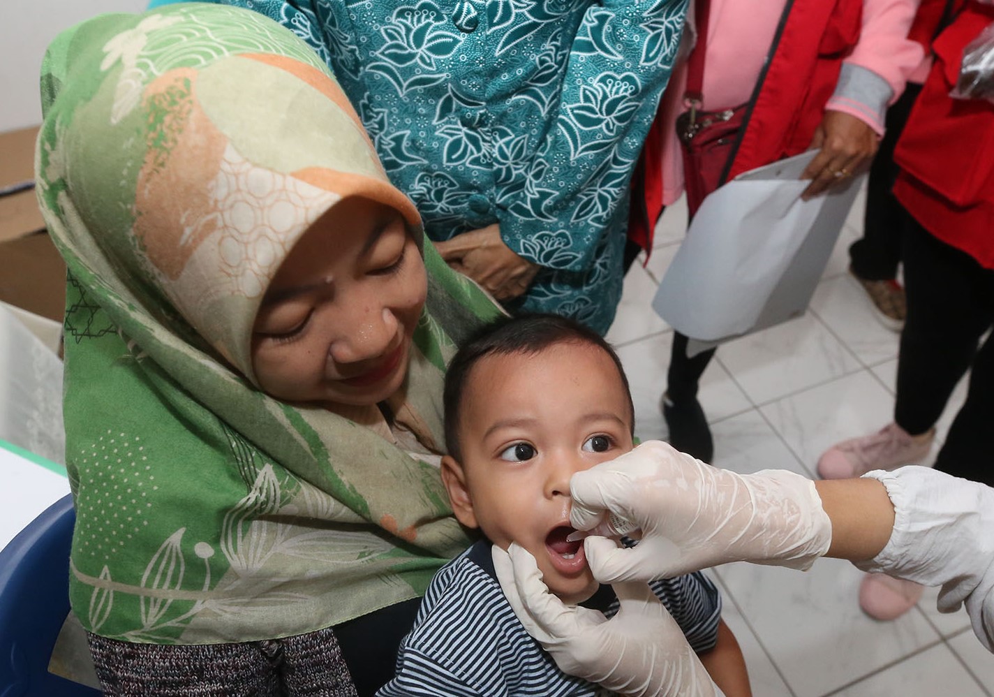 Pemkot Surabaya Lampaui Target Imunisasi Polio Putaran Pertama