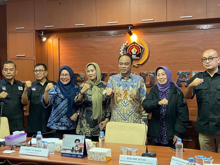 Menkominfo Ajak PWI Kolaborasi Lawan Hoaks Pemilu 2024