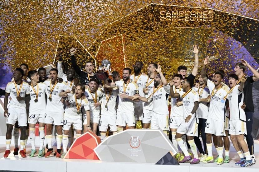 Hajar Barcelona 4-1, Real Madrid Juara Piala Super 2024
