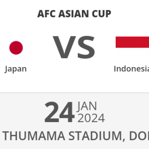 Jadwal Terbaru Laga Hidup Mati Timnas Indonesia VS Jepang di Piala Asia Qatar 2024 dan head to head pertemuan terakhir kedua tim