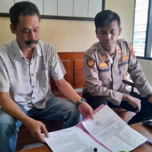 Pelaporan Kasus Pengeroyokan, Kapolsek Giri : Tidak Ada Perubahan Pasal Hanya Salah Pengetikan