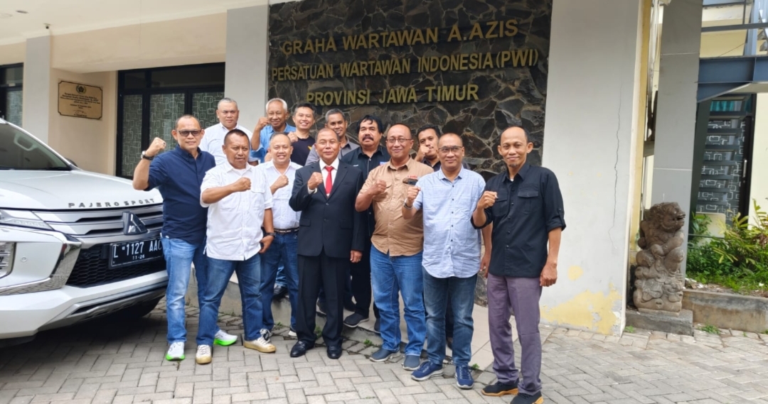 Pj Bupati Jombang Kunjungi PWI Jatim, Bahas Penertiban Aset Daerah dan Dongkrak Wisata