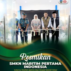 Di Lamongan, SMKN Maritim Berasrama Pertama di Indonesia Diresmikan