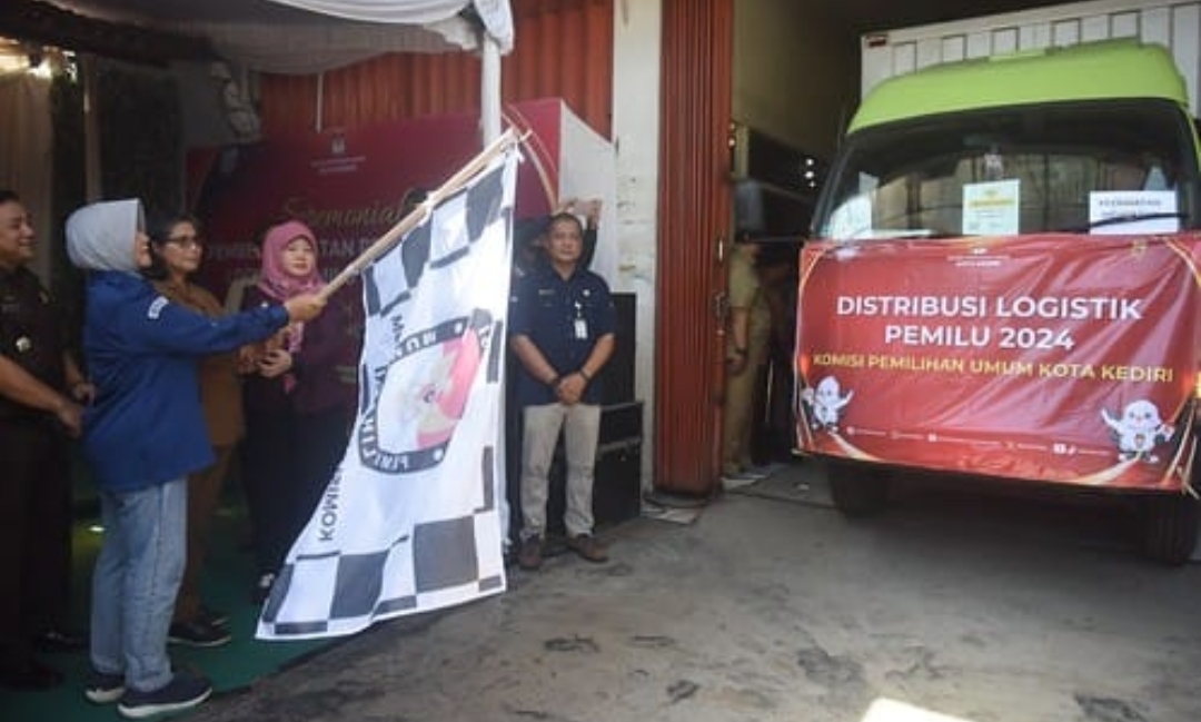 KPU Kota Kediri Distribusikan 4.280 Kotak Suara Pemilu ke Tiga Kecamatan