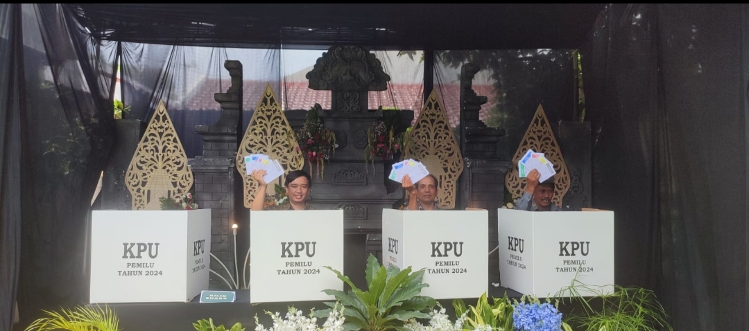 TPS Bertema Kerajaan di Kota Kediri Pikat Partisipasi Pemilih