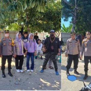 Polsek Palu Barat Pantau PSU di TPS 17 Kabonena Polsek Palu Barat Pantau PSU di TPS 17 Kabonena