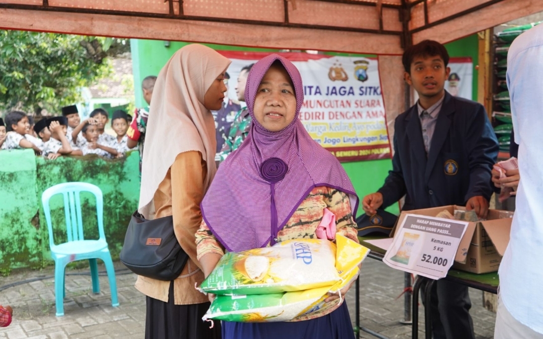 Pemkab Kediri Terus Gencarkan Pasar Murah, Jamin Stok Beras Aman Hingga Lebaran