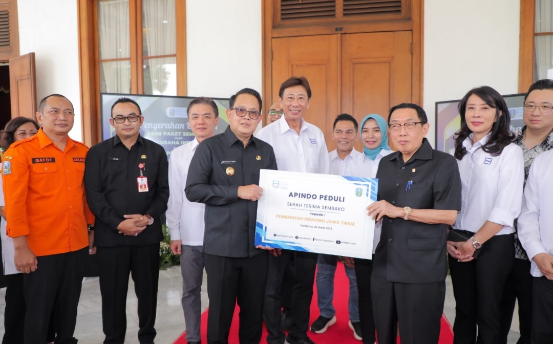 Apindo Bantu 1000 Paket Ke Pemprov Jatim, Pj. Gubernur : Ini untuk Masyarakat Kurang Mampu