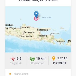 Gempa Magnitudo 6,5 Laut Tuban Guncang Seluruh Jatim Gempa Magnitudo 6,5 Laut Tuban Guncang Seluruh Jatim