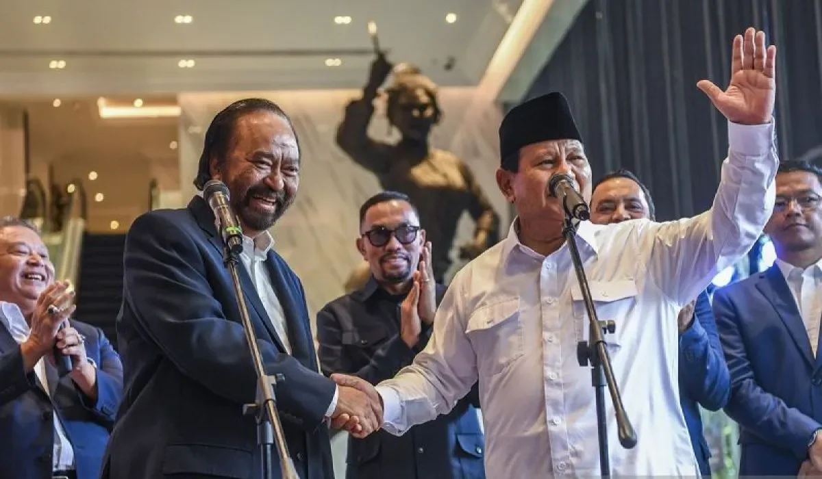 Bertemu Surya Paloh, Prabowo Sebut Rakyat Ingin Para Pemimpin Rukun