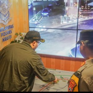 Pemkab Kediri Kolaborasi dengan Polres Pasang ATCS Pantau Kemacetan Arus Mudik Lebaran