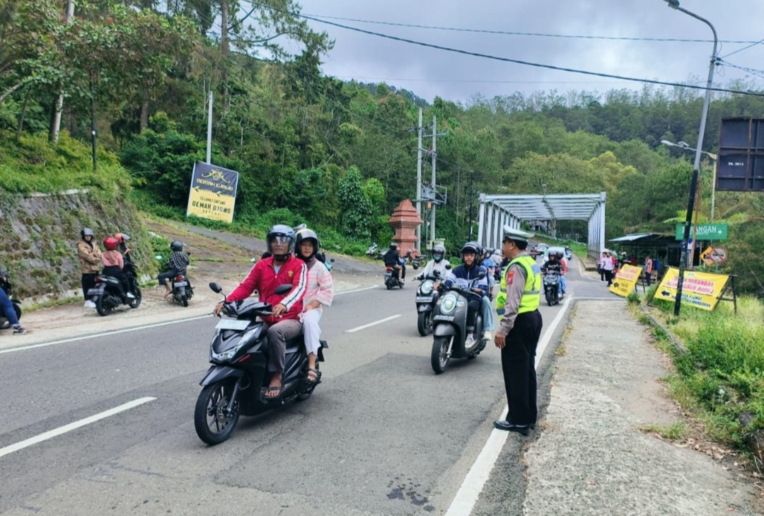 Antisiapasi Lonjakan Pengunjung Di Libur Panjang Akhir Pekan, Polres Magetan Gelar Operasi Pengamanan