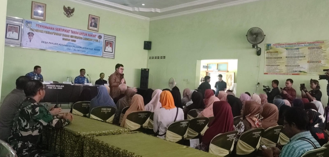 Lindungi Hak Tanah, Bupati Kediri Ingatkan Warga agar Sertifikat Tanah Tidak Boleh Dijadikan Agunan ke Rentenir