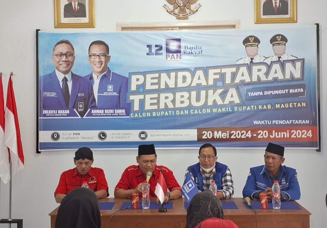 Pilkada Magetan, Sujatno Daftar Calon Ke Gerindra Dan PAN