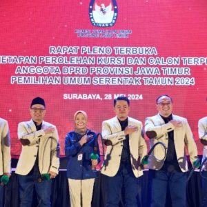 KPU Tetapkan 120 Anggota DPRD Jatim 2024-2029