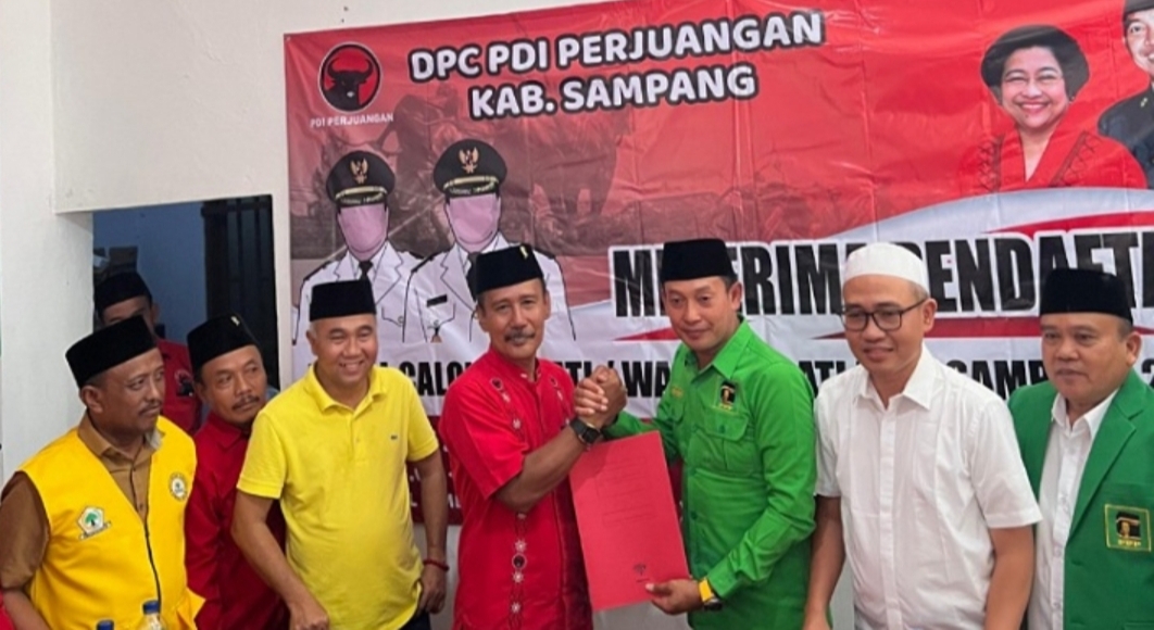 Pilkada Sampang, Ketua Golkar Sampang Ra Mamak Datangi Kantor PDIP