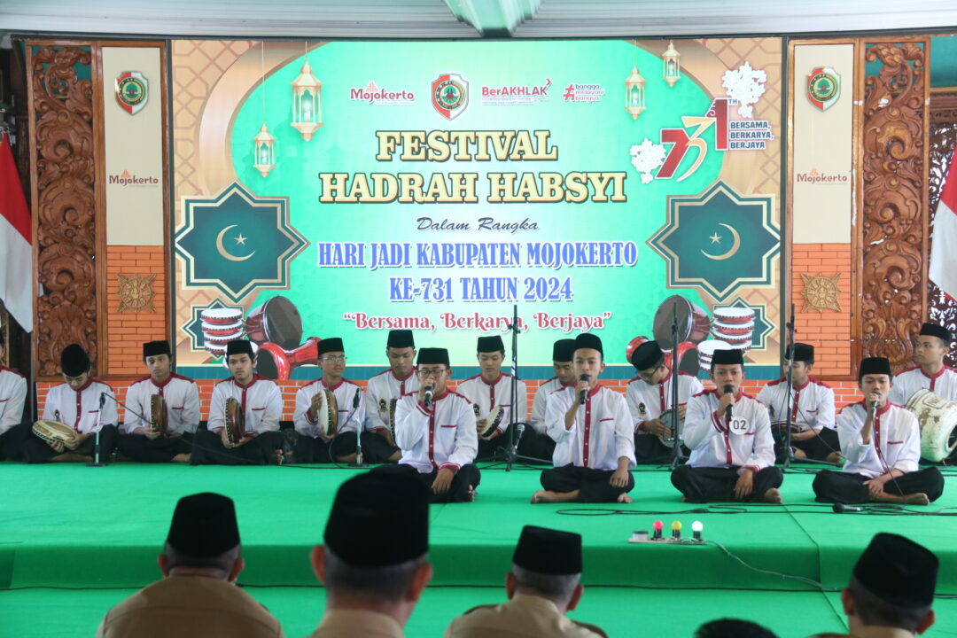 Sambut  Hari Jadi ke-731  Kab. Mojokerto Selenggarakan  Festival  Hadrah  Habsyi