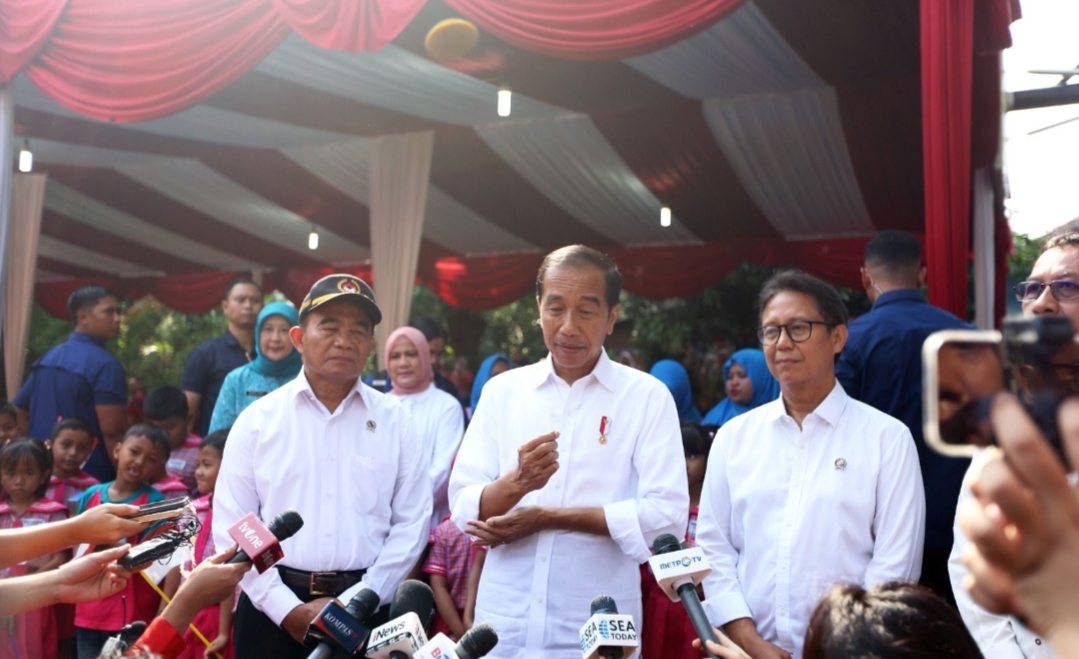 Didampingi Muhadjir, Presiden Tinjau Pengukuran dan Intervensi Serentak Pencegahan Stunting