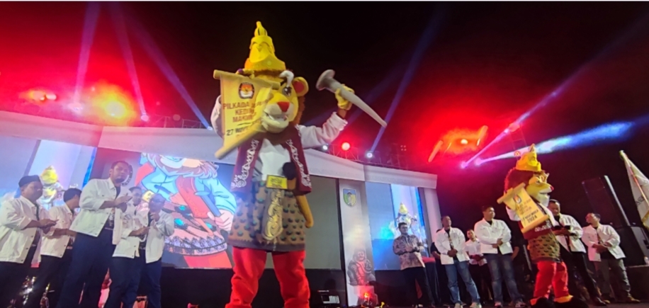 Hewan Mitologi Raja Sri Aji Joyoboyo, “Si Nara Singa”, Menjadi Maskot Pilbup Kediri 2024