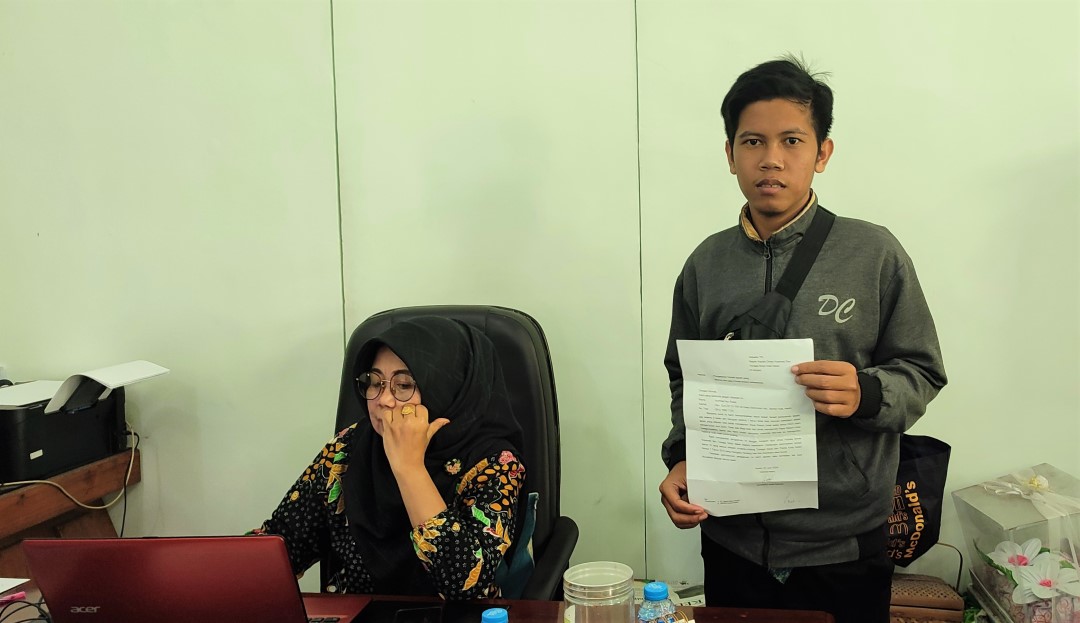 Mantan Karyawan Hotel Adukan Nasibnya ke Dinas Koperasi UMTK Kota Kediri
