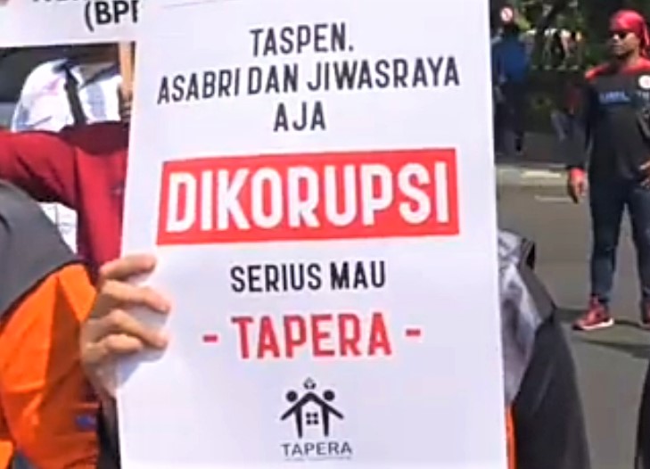 Aksi Buruh di Jawa Timur Tolak Tapera