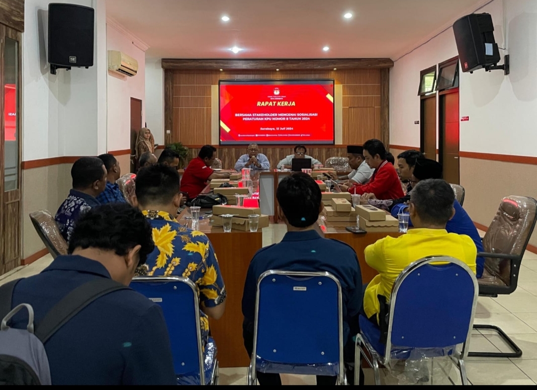 KPU Surabaya Sosialisasi Tahapan Pencalonan Pilkada Serentak 2024