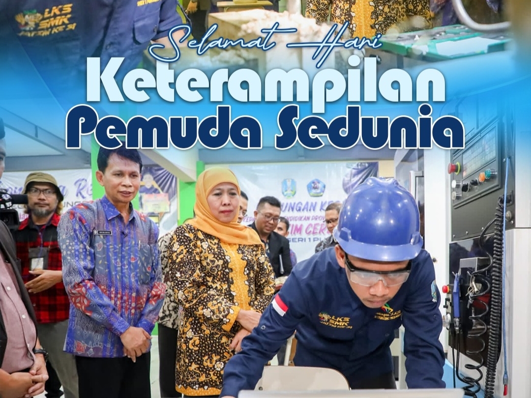 Sambut Hari Keterampilan Pemuda Sedunia, Ini Respon Khofifah