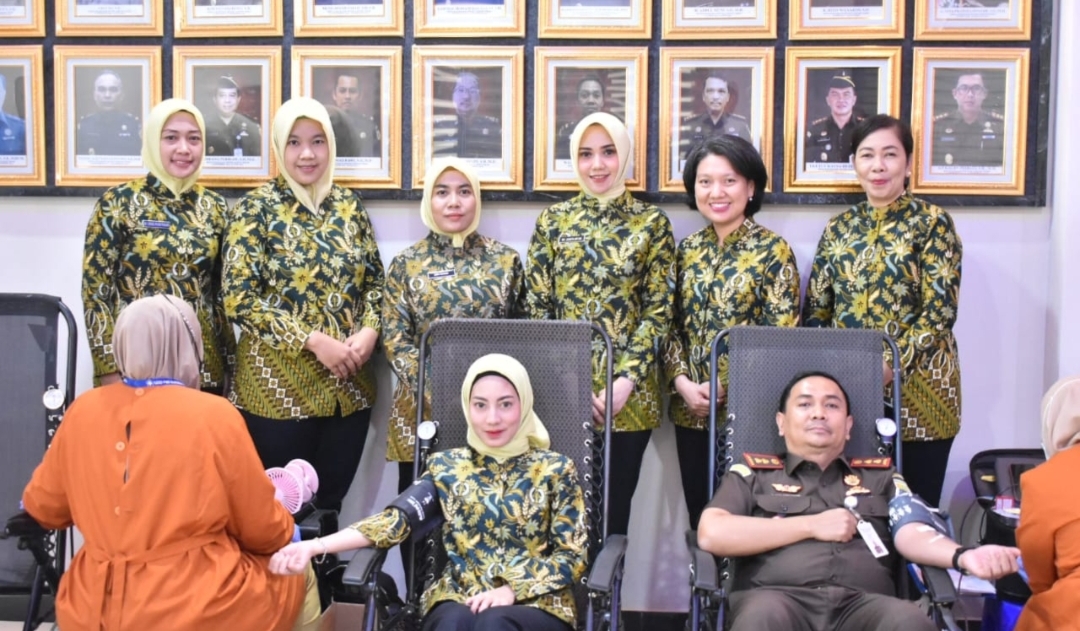Donor Darah dan Tanam Pohon Warnai Peringatan Hari Bhakti Adhyaksa