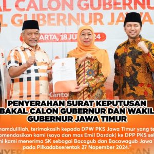 Rekom PKS Turun, Khofifah : Insya Allah Menjadi Penguatan Sinergi Produktif Rekom PKS Turun, Khofifah : Insya Allah Menjadi Penguatan Sinergi Produktif