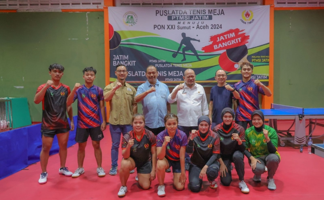 LaNyalla Pacu Semangat Atlet Tenis Meja Jatim untuk PON Aceh-Sumut