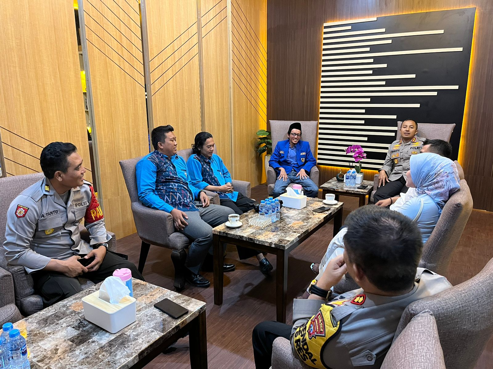 Pengurus DPD KNPI Datangi Polres Kediri Kota