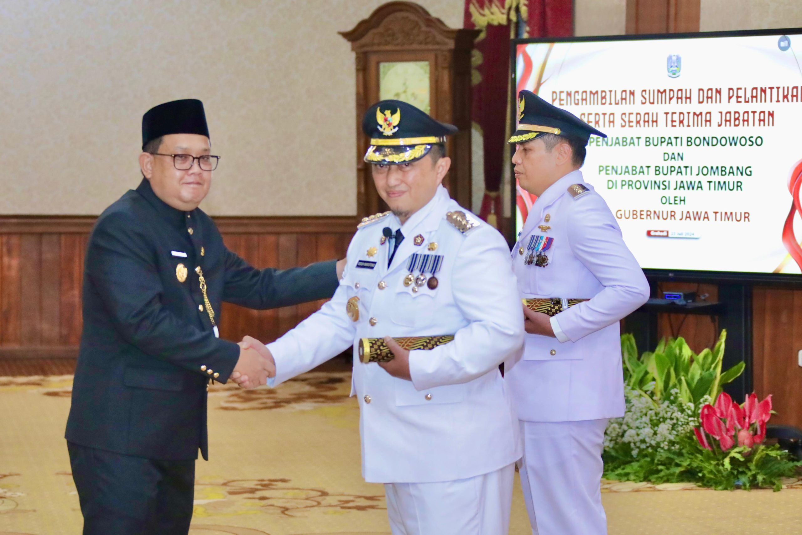 Pj. Bupati Jombang dan Bondowoso Dilantik, Adhy Karyono : Segera Koordinasi dengan DPRD