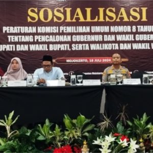 KPU Kab. Mojokerto Sosialisasi Peraturan Pencalonan Kepala Daerah No.8/2024 KPU Kab. Mojokerto Sosialisasi Peraturan Pencalonan Kepala Daerah No.8/2024