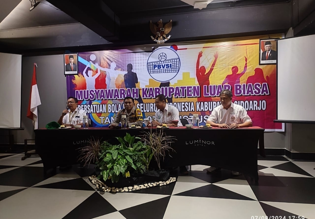 Muskablub PBVSI Sidoarjo Pilih Aklamasi Kapolresta Sidoarjo Kombes Pol Christian Tobing sebagai Ketum
