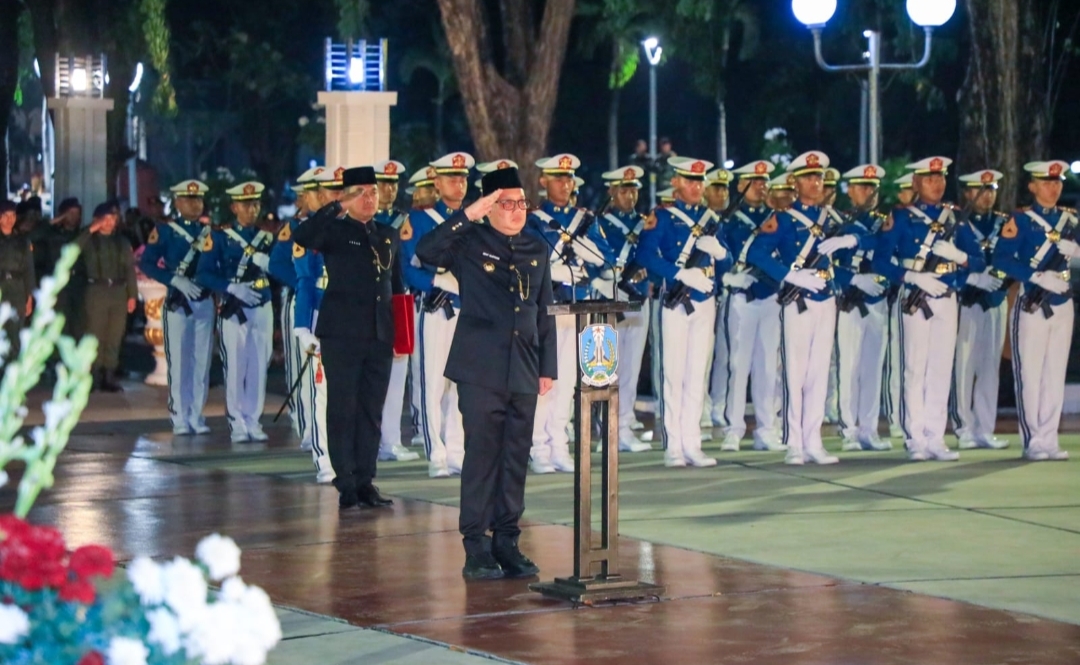 Apel Renungan Suci Sambut HUT 79 Kemerdekaan RI di Makam Pahlawan 10 Nopember