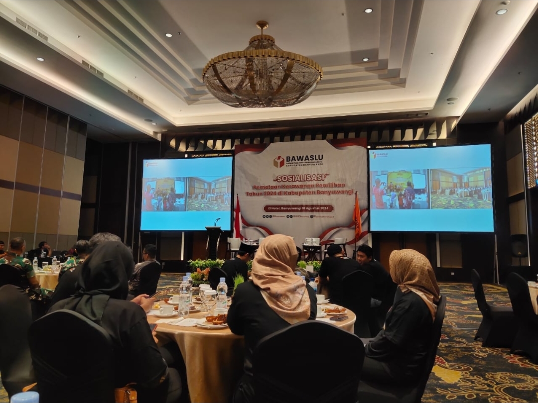 Bawaslu Banyuwangi Gelar Sosialisasi Pemetaan Kerawanan Pemilihan Tahun 2024