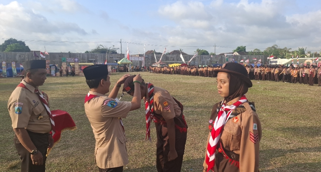 Jambore Ranting Yosowilangun Diikuti 1800 Pramuka Penggalang